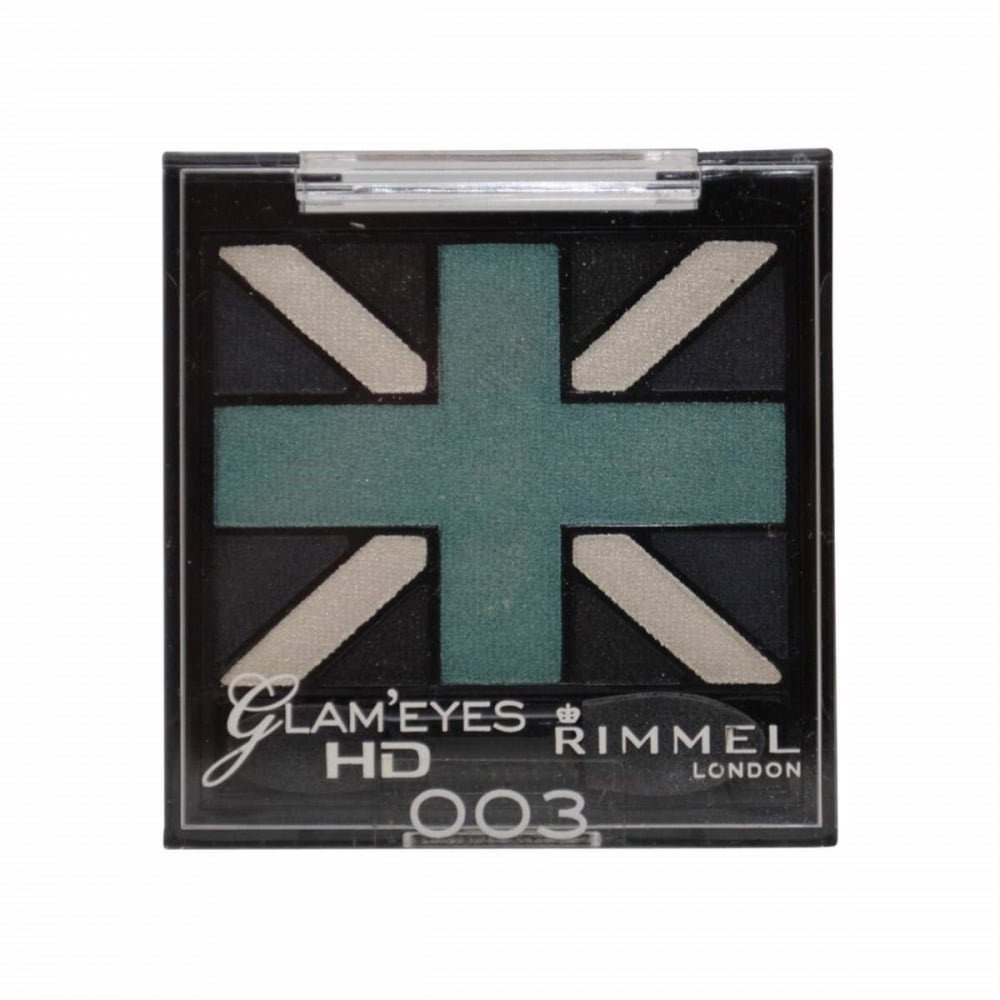 Rimmel Glam 'Eyes Eyeshadow Mini Quad Palette #003 Royal Blue, 0.088oz NEW